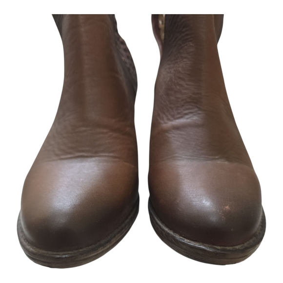 Circle G Women's Cutout 5" Round Toe Western Ankle Boots Brown 7.5 - Picture 6 of 8